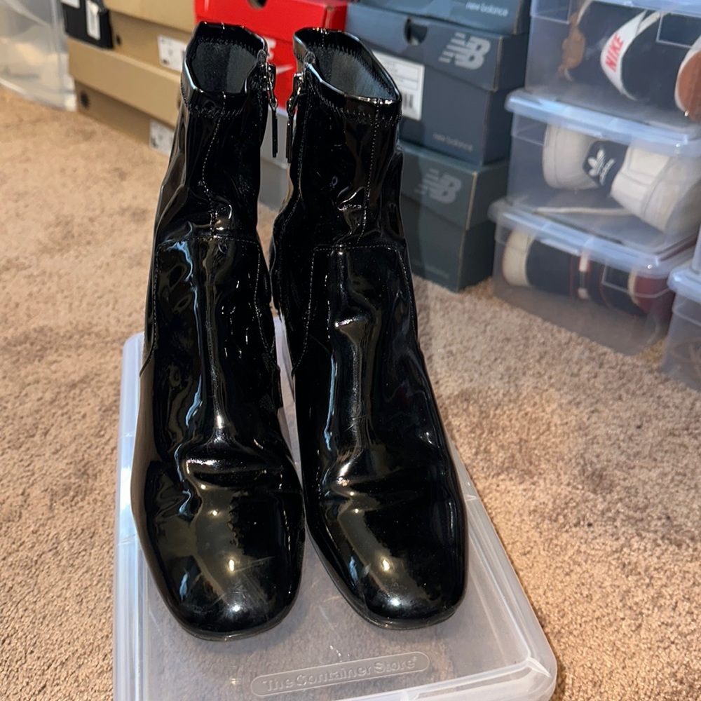 Leather booties